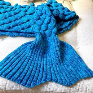 Wool Mermaid throw/ coverup for young girls